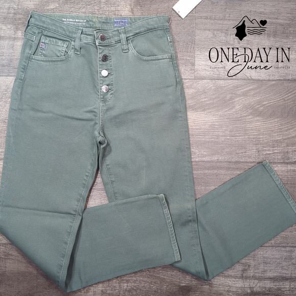 Adriano Goldschmied The Isabelle Button Up High Rise Crop Jeans Size 27 (4) - Picture 1 of 6